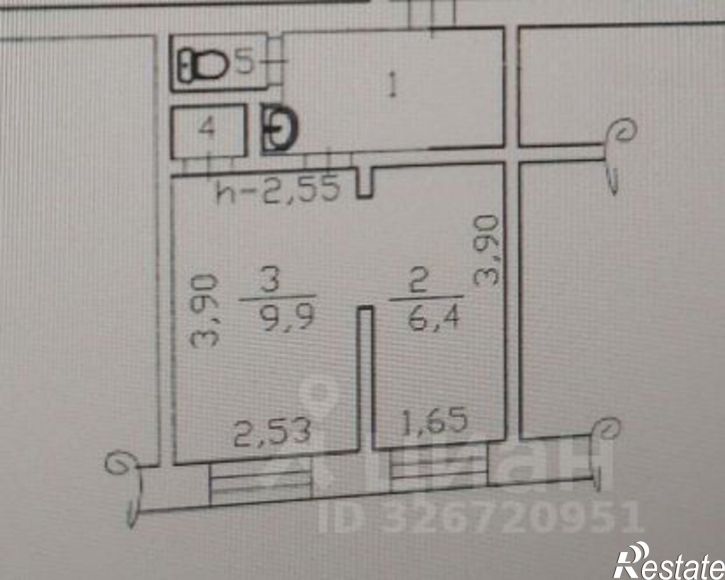 1-комн квартира улица Кирова, 10А,  д. 10А