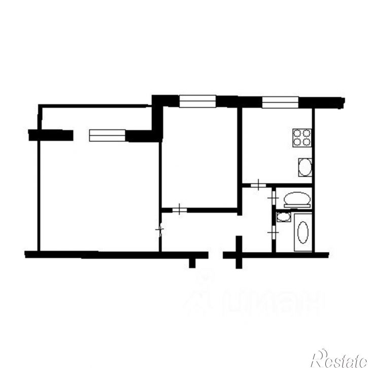 2-комн квартира ул Приморская, 6А,  д. 6А