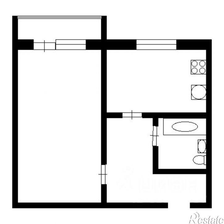 1-комн квартира улица Металлургов, 35,  д. 35