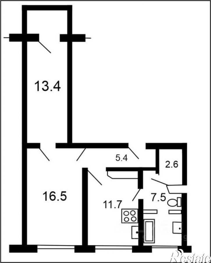 3-комн квартира ул Воинов-интернационалистов, 15,  д. 15