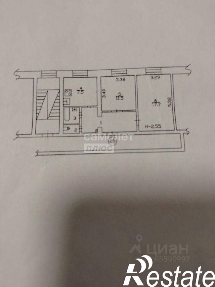 2-комн квартира Калужская улица, 1,  д. 1