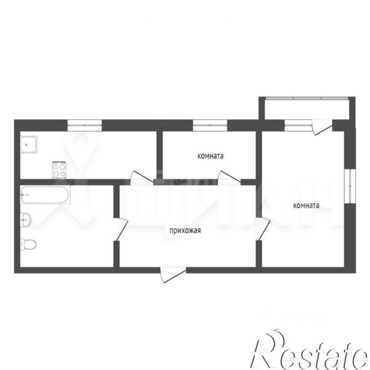 2-комн квартира улица Подбельского, 27А,  д. 27А